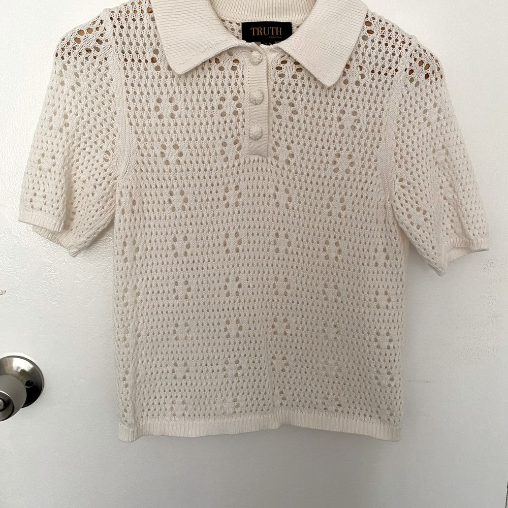 Truth by Republic mesh button up shirt